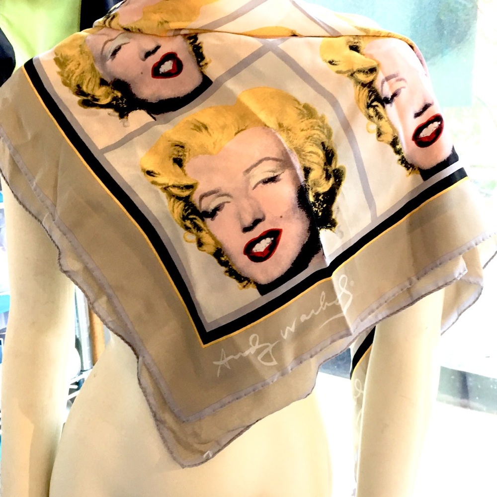 Andy Warhol Art 1998 Marilyn Monroe Scarf